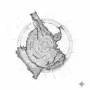 Israel map tattoo design idea