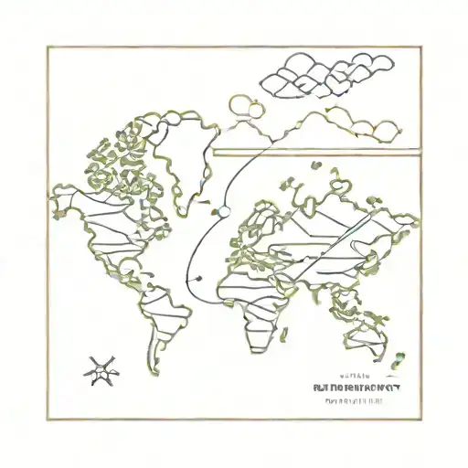 geography tattoo design idea