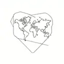 geography inspired design tattoo design idea