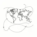 geography inspired design tattoo design idea