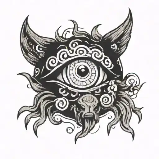 leo eternalsharingan eye symbol integrated astrological sign tattoo design idea