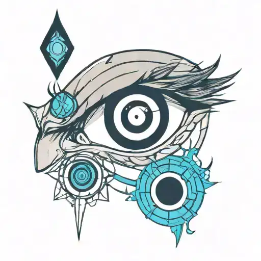leo eternalsharingan eye symbol integrated astrological sign tattoo design idea