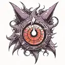 gengar eternal sharingan eye tattoo tattoo design idea