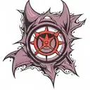 gengar eternal sharingan eye tattoo tattoo design idea