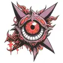 gengar eternal sharingan eye tattoo tattoo design idea