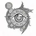 leo eternalsharingan eye symbol integrated astrological sign tattoo design idea