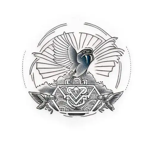 Kea, maori, new zealand tattoo design idea