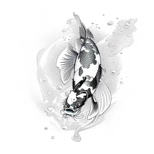 Koi Fish tattoo design idea