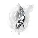 Koi Fish tattoo design idea