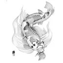 Koi Fish tattoo design idea