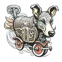 wiener wagon tattoo design idea