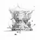 oxygen  tattoo design idea