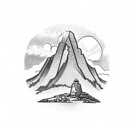 Summit of Ben Arthur tattoo design idea