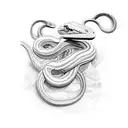 snake wrap around  tattoo design idea
