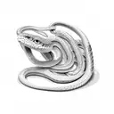 snake wrap around  tattoo design idea