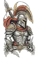 Spartan warrior tattoo design idea
