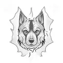 ghost dog tattoo design idea