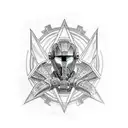 Mass effect legion tattoo design idea