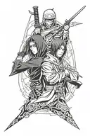 Nagato and itachi uchiha tattoo design idea