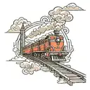 train track  tattoo design idea