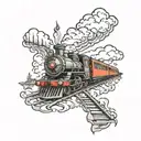 train track  tattoo design idea