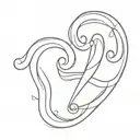 question mark symbol tattoo design idea