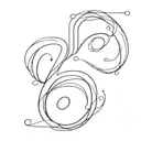 question mark symbol tattoo design idea