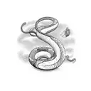 long snake srounded by lighting strikes tattoo design idea