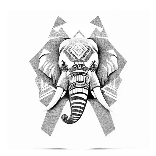 powerful | Elephant head tattoo, Elephant tattoo design, Elephant face