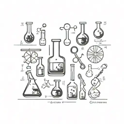 chemistry symbols tattoo design idea