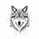 Wolf tattoo design idea