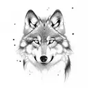 Wolf tattoo design idea