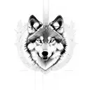Wolf tattoo design idea