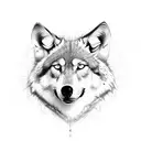 Wolf tattoo design idea