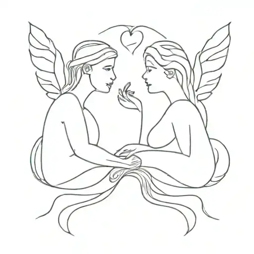 Lovers of Valdaro tattoo design idea