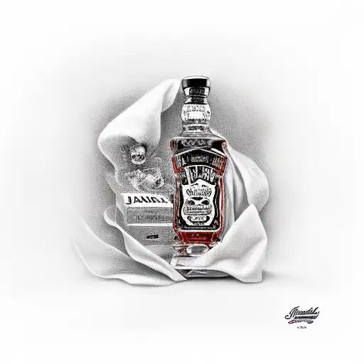 Jack daniels tattoo design idea