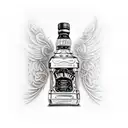 Jack daniels tattoo design idea