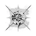 Uncharted treasure map with pharmaceutical elements tattoo design idea