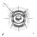 Combine the eight ball and the evil eye in a mystical design tattoo design idea