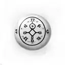 Billiard balls with pharmaceutical symbols tattoo design idea