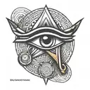 Eye of Horus tattoo design idea