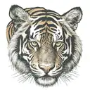 tiger scratch skin tattoo design idea