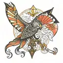 kite tattoo design idea