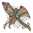 kite tattoo design idea