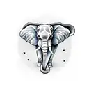 mandala elephant  tattoo design idea