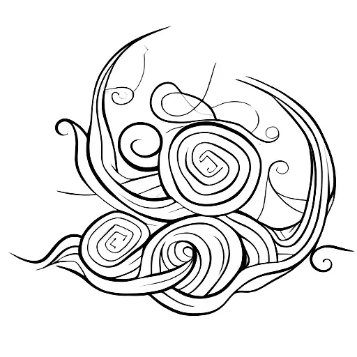 Grape vine wrapping around a keyhole tattoo design idea