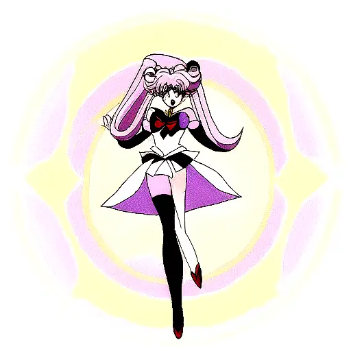 alt gothic sailor moon tattoo design idea