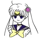 alt gothic sailor moon tattoo design idea