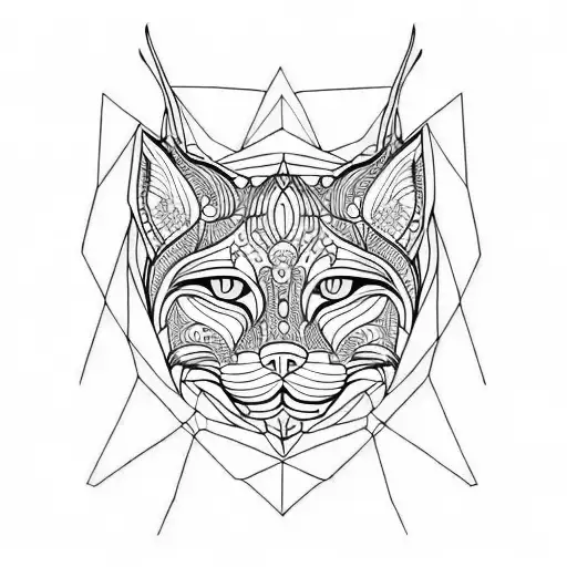 Lynx tattoo design idea