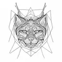 Lynx tattoo design idea